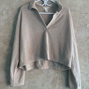 H&M Semi-Sheer Polo, Size S